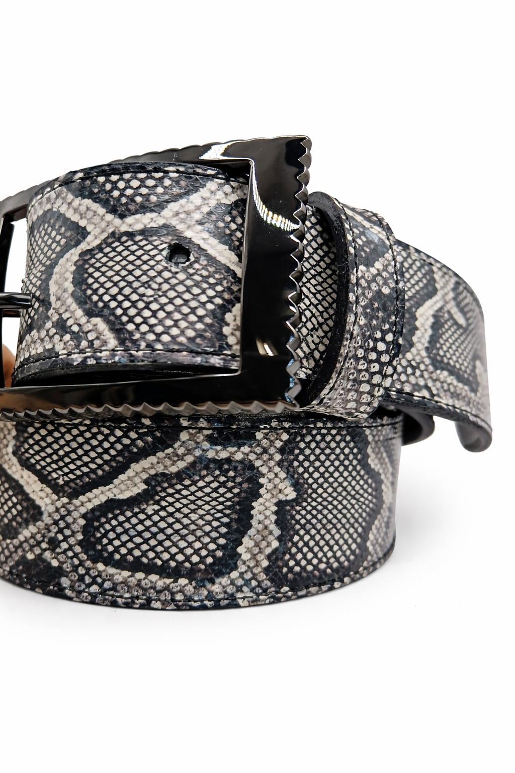 ceinture  python black&white