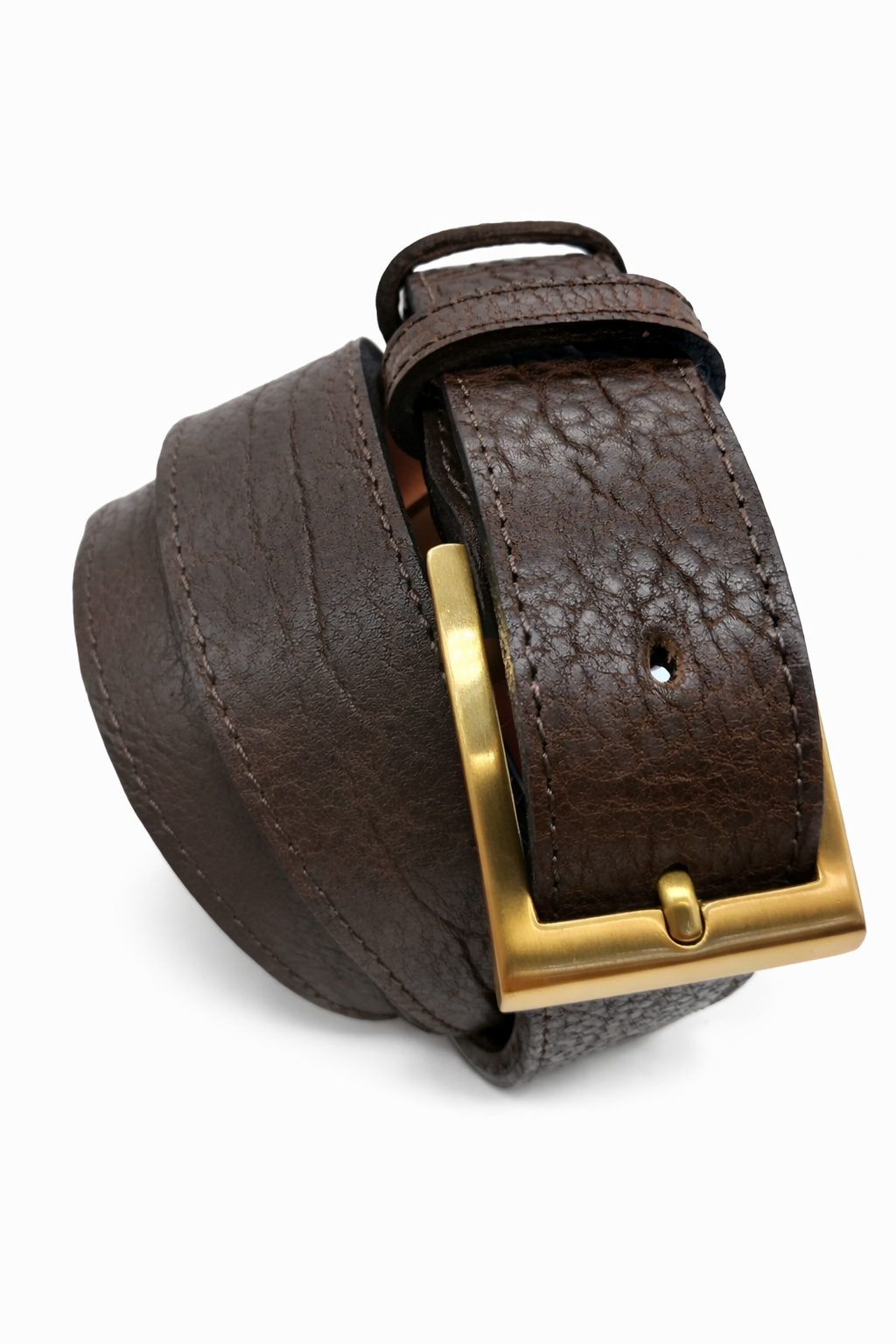 ceinture en cuir structuré
