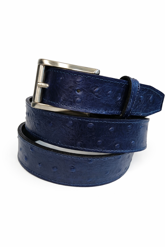 ceinture struzzo bleu